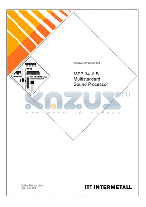 MSP3410B datasheet - Multistandard Sound Processor