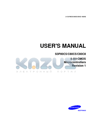S3P80C5 datasheet - 8-Bit CMOS Microcontrollers