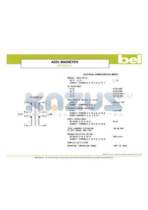 S560-6600-KD datasheet - ADSL MAGNETICS