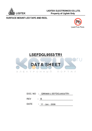 LSEFDGL9553-TR1 datasheet - SURFACE MOUNT LED TAPE AND REEL