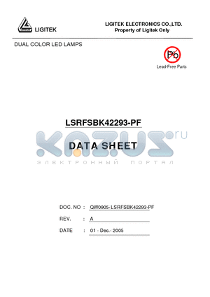 LSRFSBK42293-PF datasheet - DUAL COLOR LED LAMPS