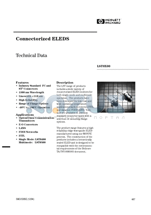 LST0X00 datasheet - Connectorized ELEDS