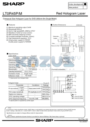 LT0R45M datasheet - Red Hologram Laser