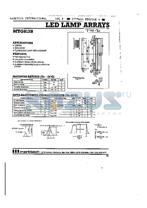 MTG813B datasheet - LED LAMP ARRAYS