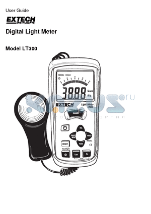 LT300 datasheet - Digital Light Meter