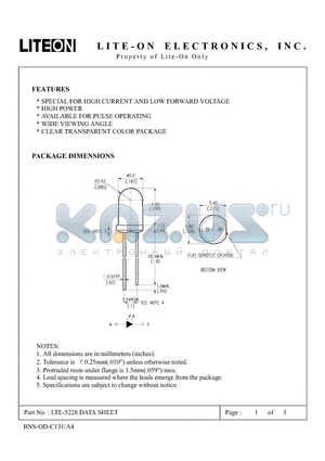 LTE-5228 datasheet - Property of Lite-On Only