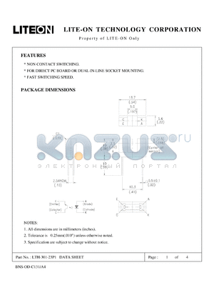 LTH-301-23P1 datasheet - Property of Lite-On Only