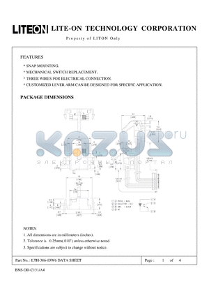 LTH-306-03W6 datasheet - Property of Lite-On Only