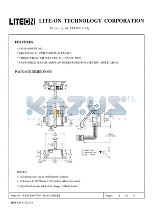 LTH-306-06W4 datasheet - Property of LITE-ON Only