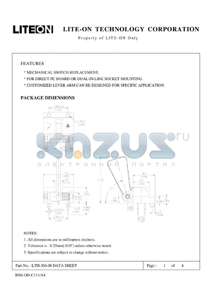 LTH-306-08 datasheet - Property of Lite-On Only