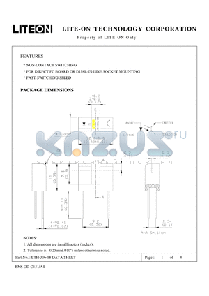 LTH-306-18 datasheet - Property of Lite-On Only