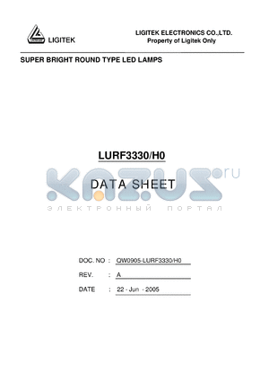 LURF3330-H0 datasheet - SUPER BRIGHT ROUND TYPE LED LAMPS