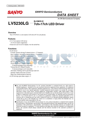 LV5230LG_10 datasheet - 7ch x 17ch LED Driver