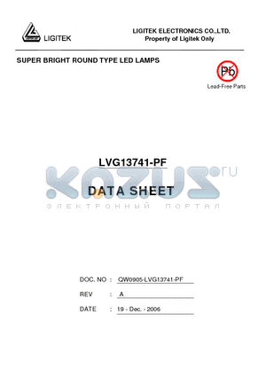 LVG13741-PF datasheet - SUPER BRIGHT ROUND TYPE LED LAMPS