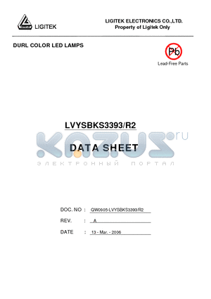 LVYSBKS3393-R2 datasheet - DURL COLOR LED LAMPS