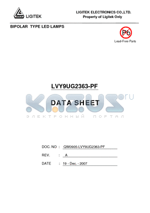 LVY9UG2363-PF datasheet - BIPOLAR TYPE LED LAMPS