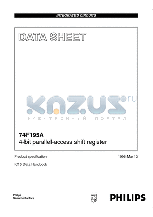 N74F195AD datasheet - 4-bit parallel-access shift register