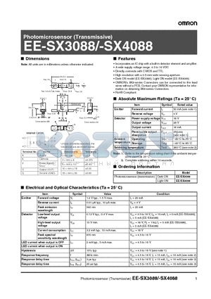 EE-SX3088 datasheet - EE-SX3088