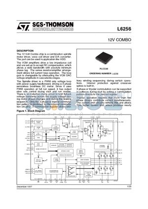 L6256 datasheet - 12V COMBO