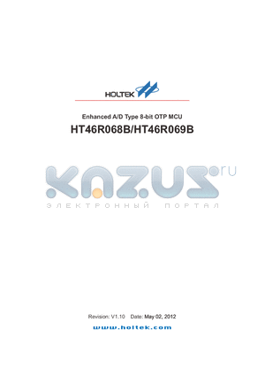 HT46R069B_12 datasheet - Enhanced A/D Type 8-bit OTP MCU