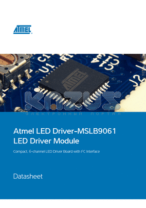 MSLB9061 datasheet - Compact, 6-channel LED Driver Board with I2C Interface