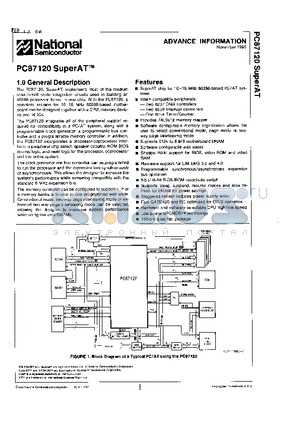 PC87120 datasheet - PC87120 SuperAT