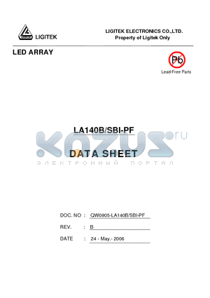 LA140B-SBI-PF datasheet - LED ARRAY