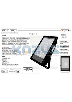 SPL9066 datasheet - High Efficiency Components Used For Maximum Energy Saving