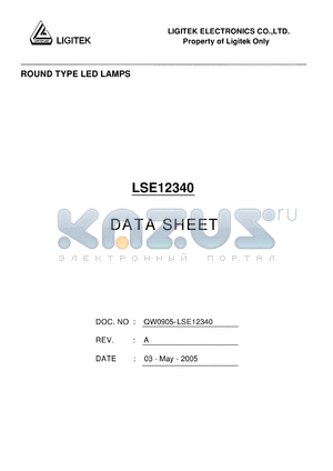 LSE12340 datasheet - ROUND TYPE LED LAMPS