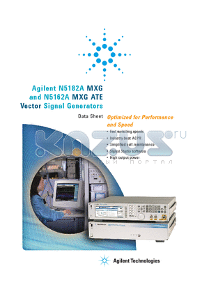 N5162A datasheet - Fast switching speeds