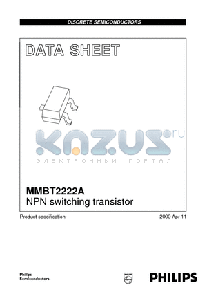 MMBT2222 datasheet - NPN switching transistor