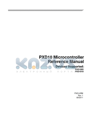 PXD10RM datasheet - PXD10 Microcontroller