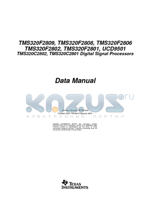 TMS320C2802 datasheet - Digital Signal Processors