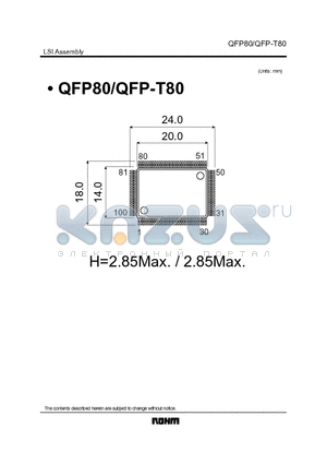 QFP80 datasheet - LSI Assembly