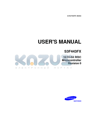 S3F443FX datasheet - 16/32-Bit RISC Microcontroller