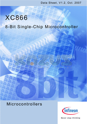 XC866_07 datasheet - 8-Bit Single-Chip Microcontroller