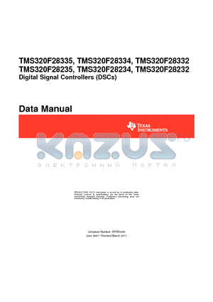 TMS320F28334 datasheet - Digital Signal Controllers (DSCs)