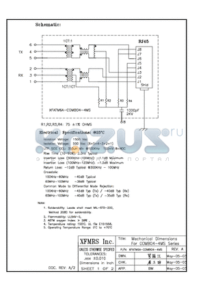 XFATM6A-C4-4MS datasheet - Mechanical Dimensions