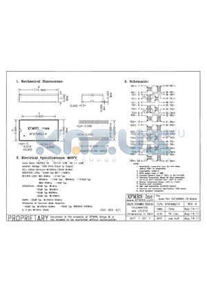 XFATM8Q14 datasheet - UNLESS OTHERWISE SPECIFIED TOLERANCES -0.010 DIMENSIONS IN INCH