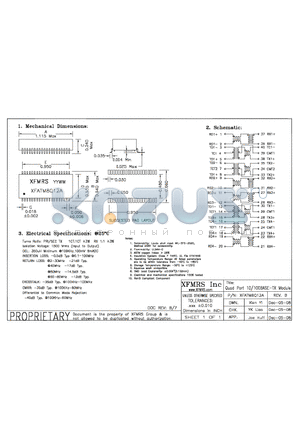 XFATM8Q12A datasheet - Quad Port 10/100BASE-TX Module