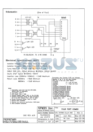 XFATM9-CLXU4-4MS datasheet - FOUR PORT COMBO