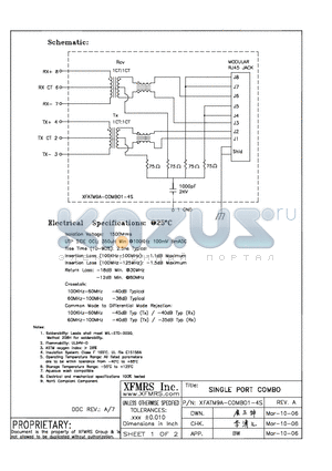 XFATM9A-C1-4S datasheet - SINGLE PORT COMBO