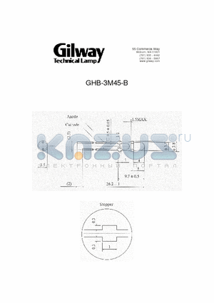 GHB-3M45-B datasheet - GHB-3M45-B