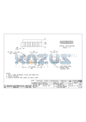 OFEB-3-19 datasheet - OPTICAL FIBER EXPANDABLE BRACKET