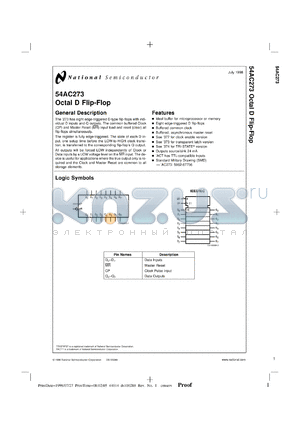 JM38510/75601B2 datasheet - Octal D Flip-Flop