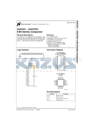 5962-9098501B2A datasheet - 8-Bit Identity Comparator