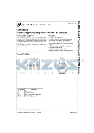 5962-8955701RA datasheet - Octal D Flip-Flop with TRI-STATE Outputs