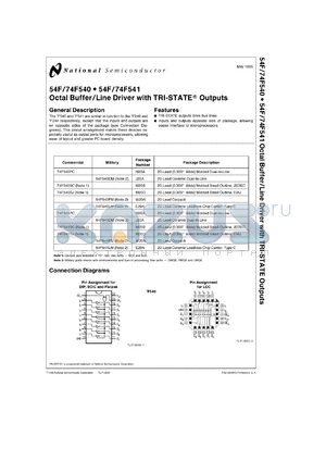 JM38510/33204BR datasheet - Octal Buffer/Line Driver with TRI-STATE Outputs (Inverting)