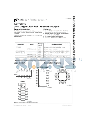 5962-9173801MRA datasheet - Octal D Latch with TRI-STATE Outputs