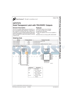 5962-87644012A datasheet - Octal Transparent Latch with TRI-STATE Outputs